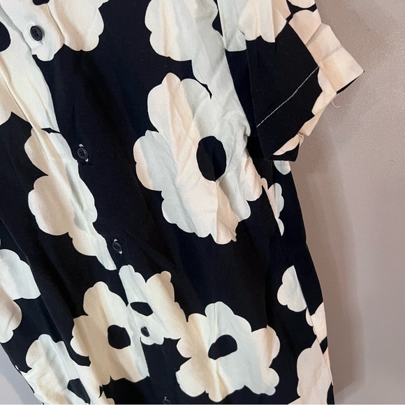 Denim & flower boys dress shirt - Picture 3 of 4